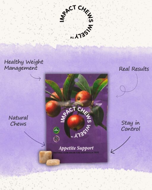 Cravings calling? Stay in control—not off track. :purple_heart: This is your smarter chew: natural, gum-based support designed to help you manage appetite and build healthier habits—one chew at a time. Chew wisely. Live better. Shop now: ImpactChewsWisely.com 

#ImpactChewsWisely #ChewWisely #FunctionalGum #HealthyHabits #CravingControl #PlantBasedLiving #CleanIngredients #WellnessRoutine